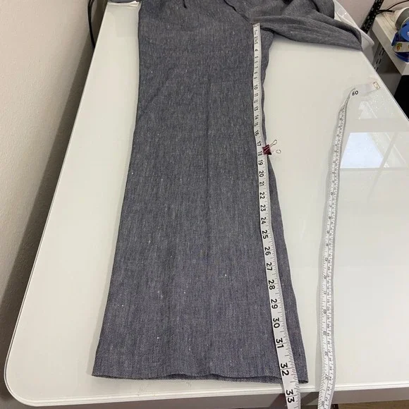 Sigrid Olsen Women's Linen Blend Navy Pants Pleated Front Career Casual Size‎ 8 - Picture 8 of 8